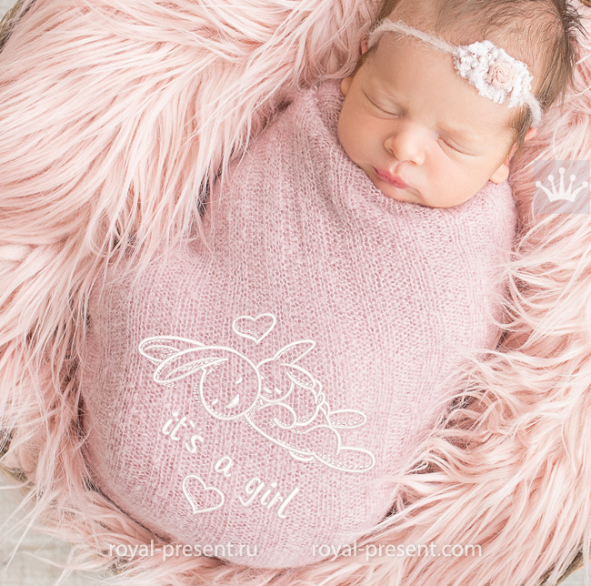 It's a Girl Machine Embroidery Design RPE-1669