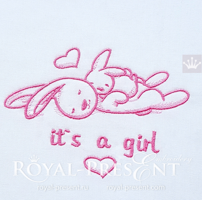 It's a Girl Machine Embroidery Design