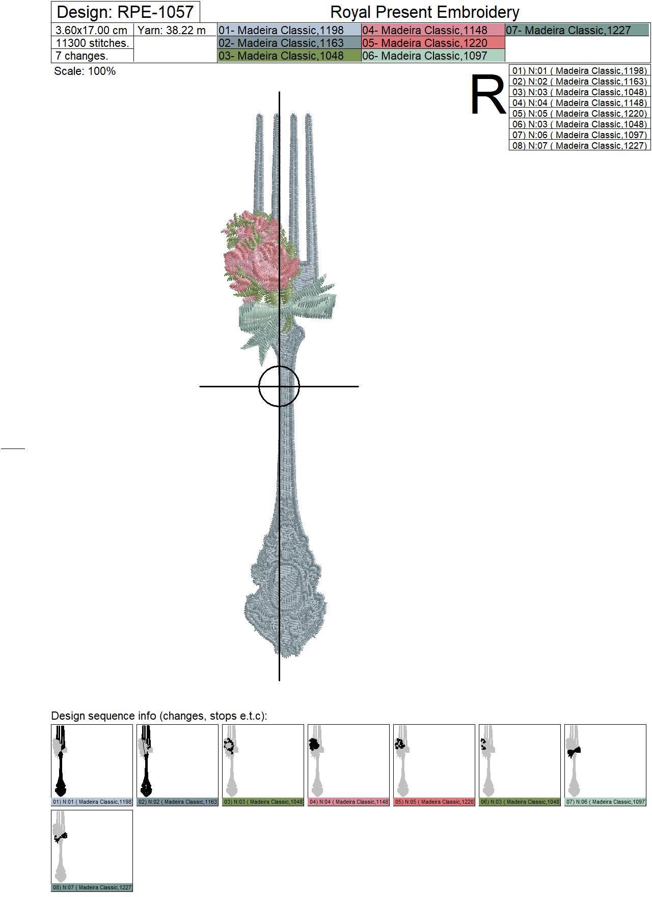 Machine embroidery designs Vintage Cutlery - 3 in 1