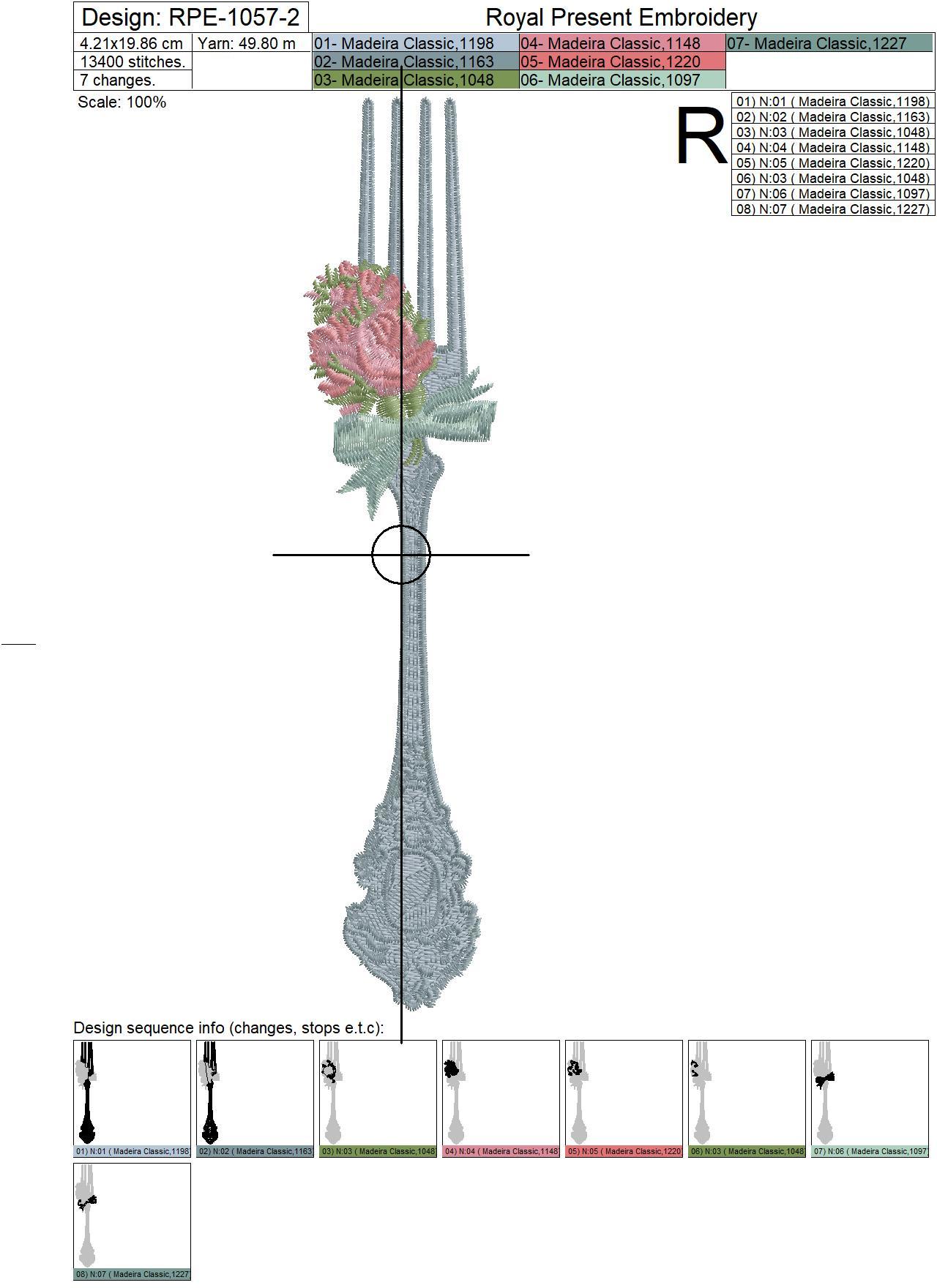 Machine embroidery designs Vintage Cutlery - 3 in 1