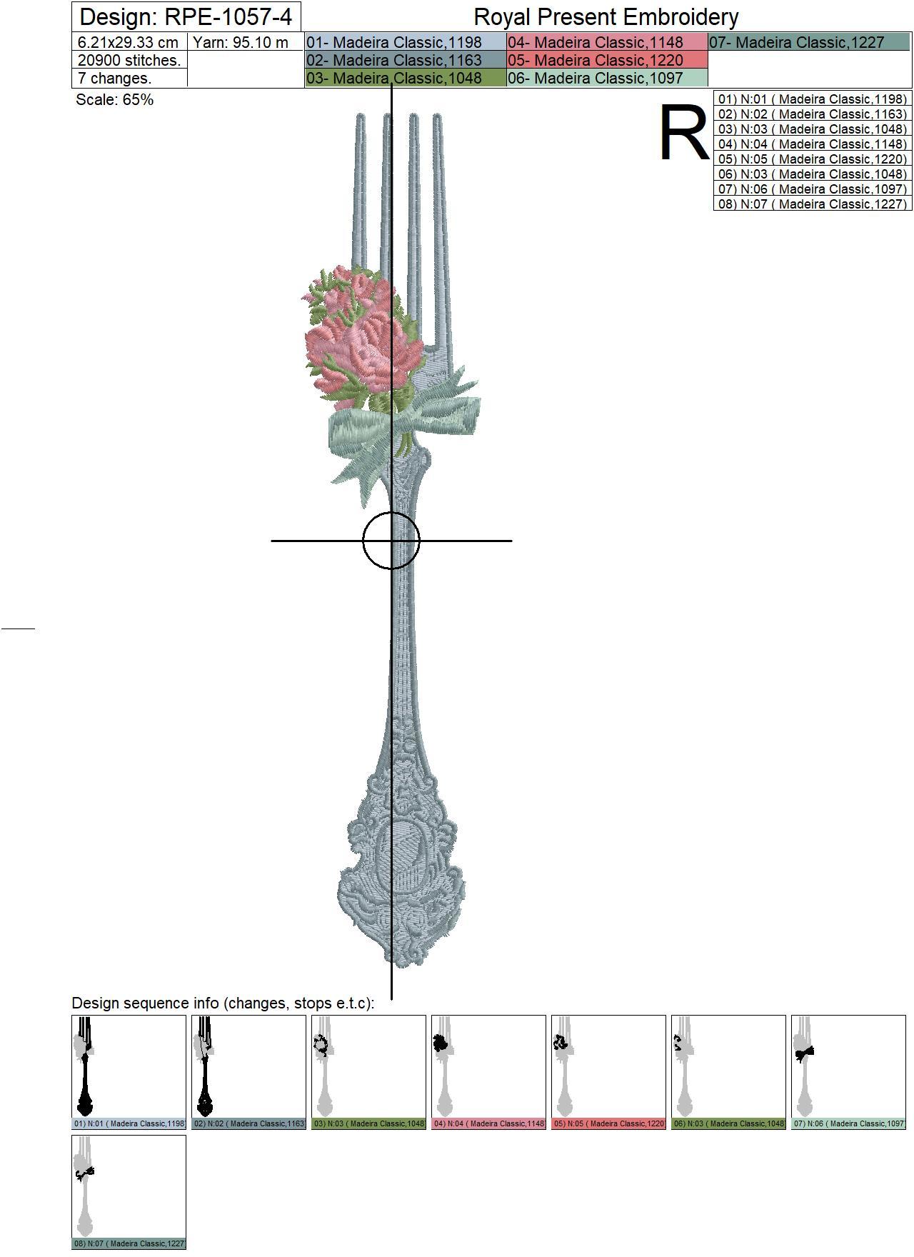 Machine embroidery designs Vintage Cutlery - 3 in 1