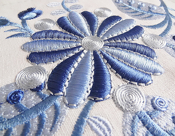 Machine Embroidery Design Fantastic flowers 3D - 2 sizes