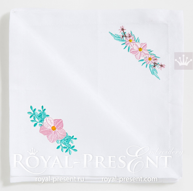 Mini Floral Borders Machine Embroidery Designs - 3 sizes RPE-1680
