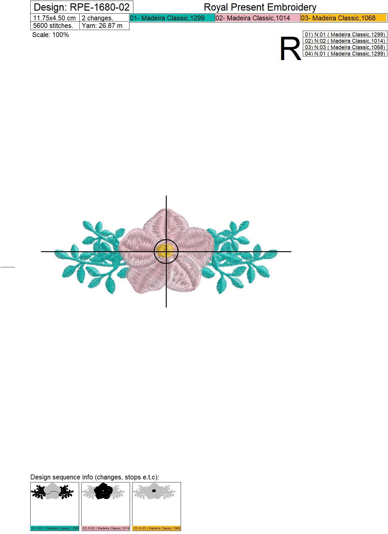 Mini Floral Borders Machine Embroidery Designs - 3 sizes
