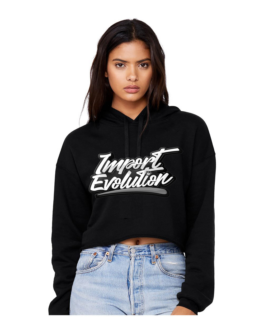 Women's Cropped Fleece Hoodie 6.5 oz 00002