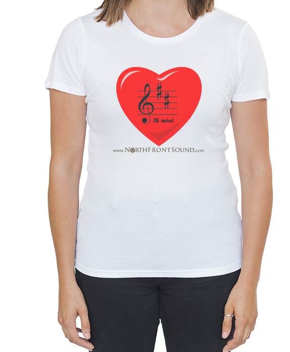 Women's "B Min(or)" T-Shirt - White T01WWHBMIN