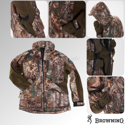 Browning Powerfleece One Green & Brown Zippin Fleece Jacket 
