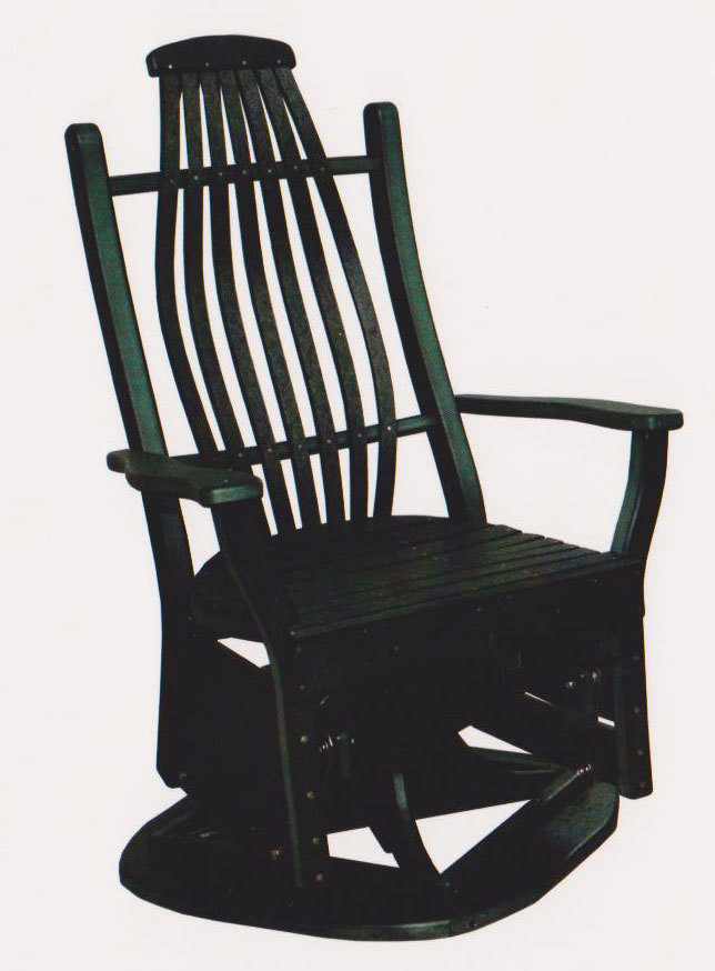 Bentwood Swivel Glider Chair Byler's Outdoor 420