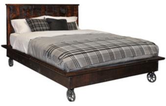 Steam Punk Platform Queen Bed by Ruff Sawn SPQPB
