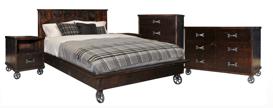 Steam Punk Bedroom Set by Ruff Sawn SP4PQ