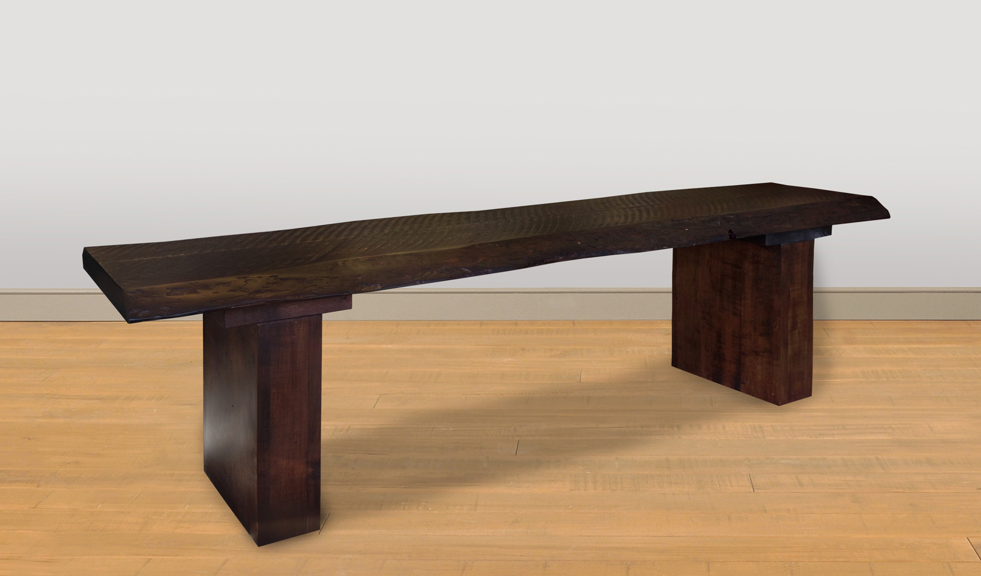Live Edge Bench by Ruff Sawn bele