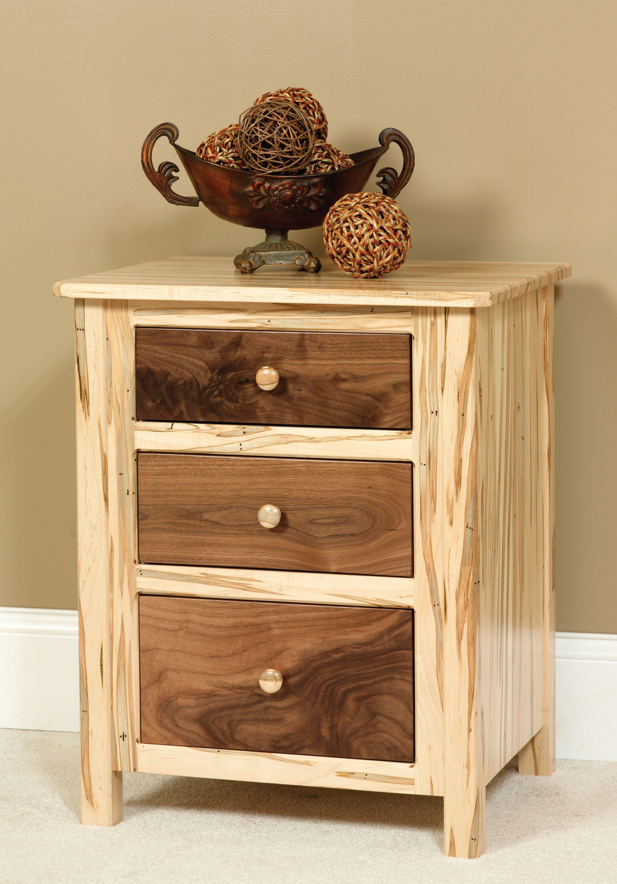 Cornwell 3 Drawer Night Stand by Farmside Wood 2