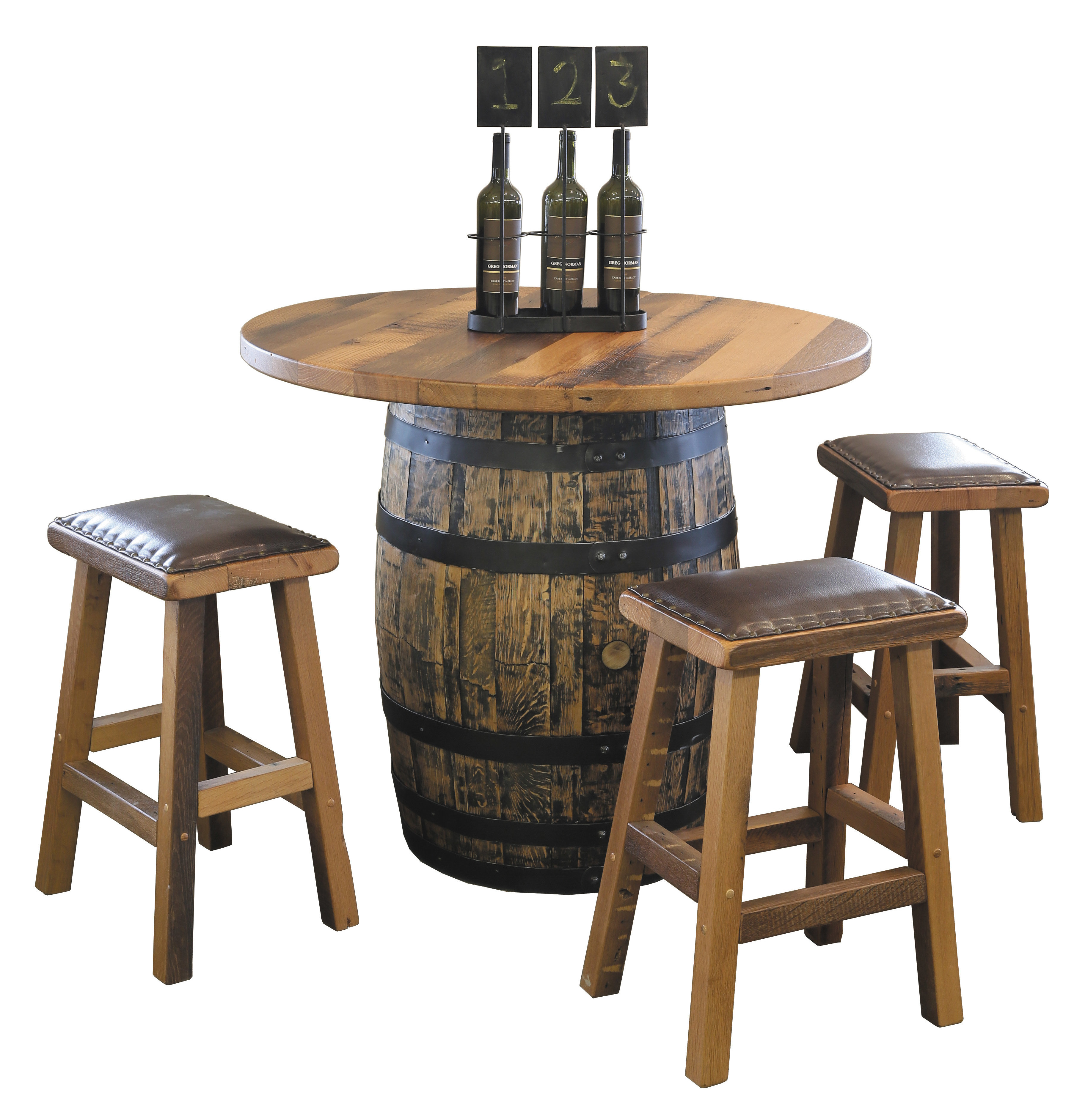 Urban Barnwood Barrel Pub Table 181-R24