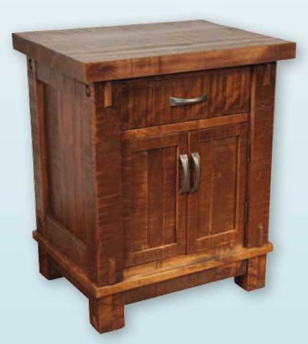 Timber Drawer Door Nightstand by Ruff Sawn tns3126