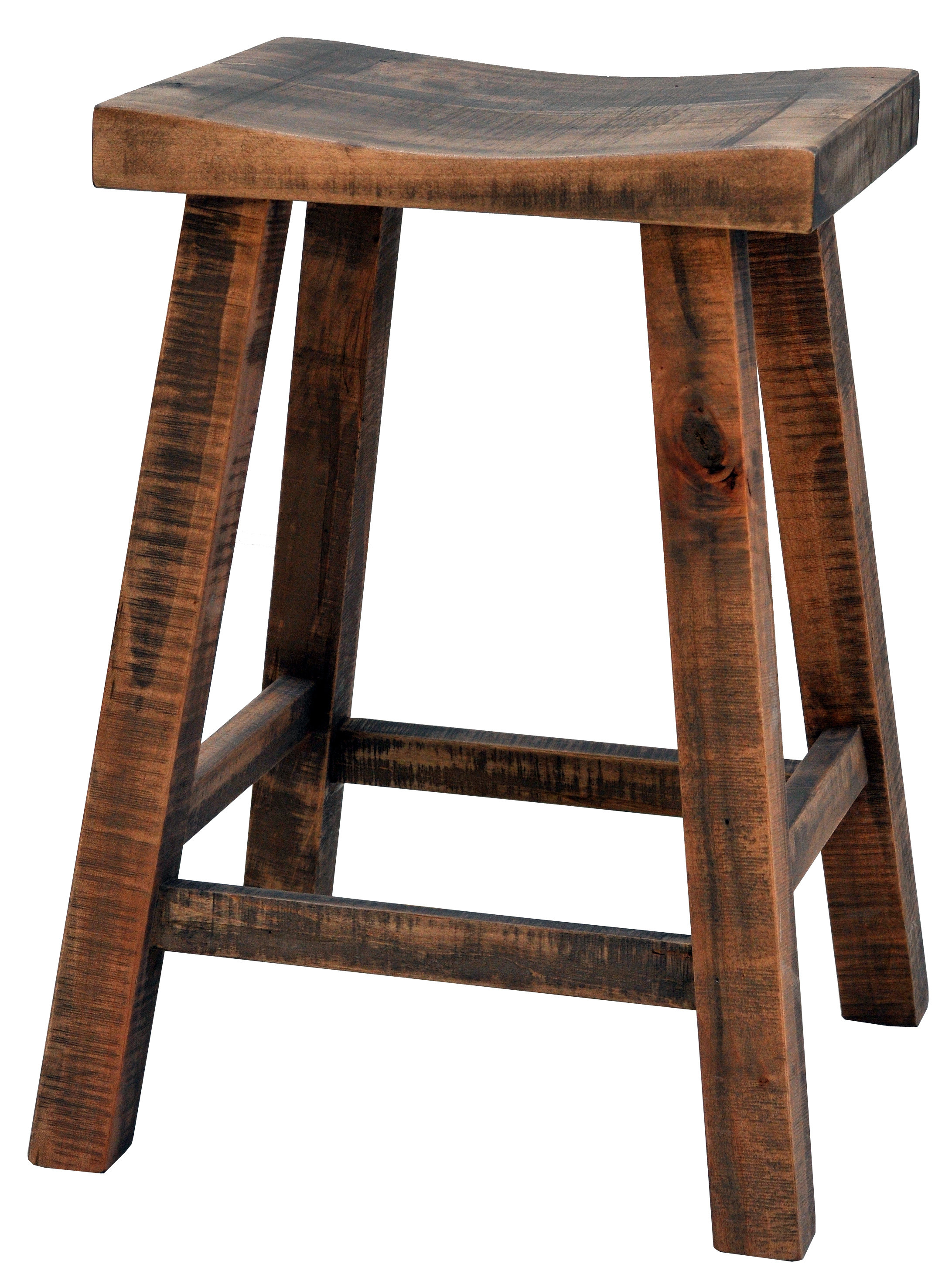 Muskoka Saddle Stool by Ruff Sawn MSKSS24