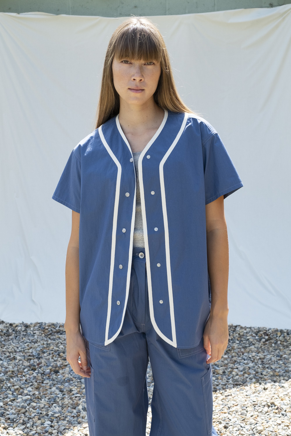 W'menswear All-Girl's League Shirt in Blue