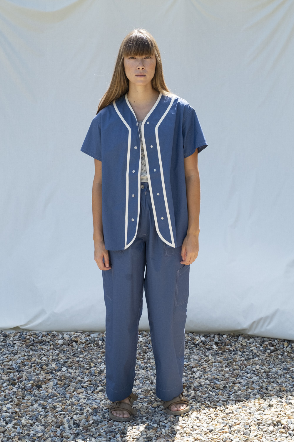 W'menswear All-Girl's League Shirt in Blue