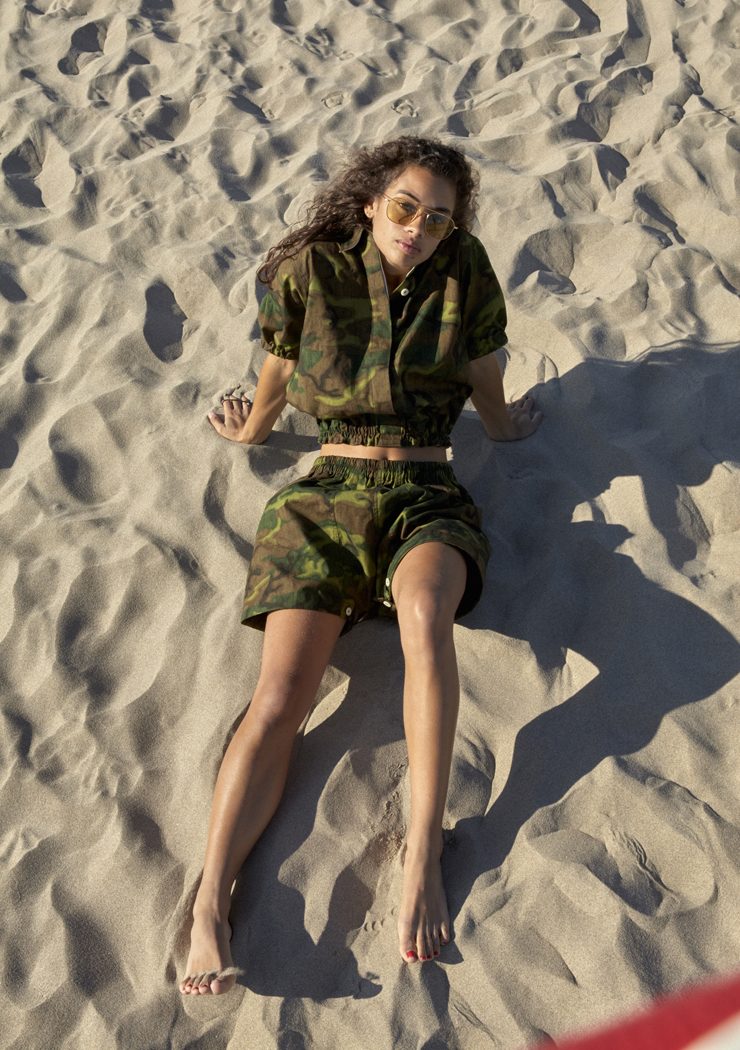 W'menswear Mess Shorts in Camo