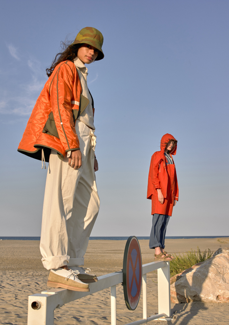 W'menswear Tropical Flight Jacket in Orange