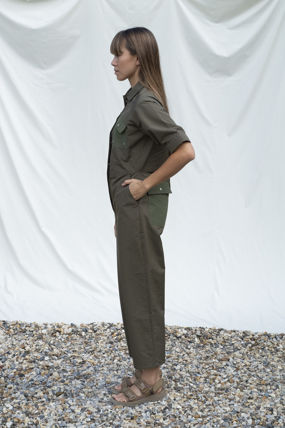 W'menswear Tropical Fieldwork Suit in Green