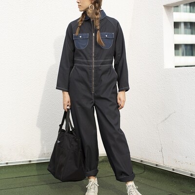 W'MENSWEAR LIMITED LAUNCH COVERALL IN BLACK W'MENSWEAR LIMITED LAUNCH COVERALL IN BLACK