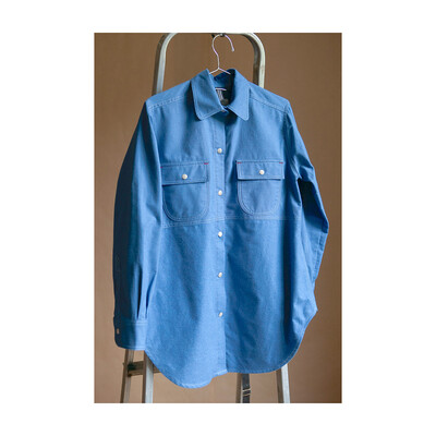 W'MENSWEAR CREW SHIRT IN NASA BLUE W'MENSWEAR CREW SHIRT IN NASA BLUE
