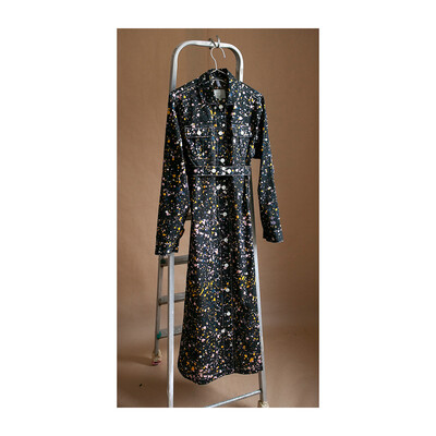 W'MENSWEAR SHUTTLE DRESS IN COSMIC BLACK W'MENSWEAR SHUTTLE DRESS IN COSMIC BLACK