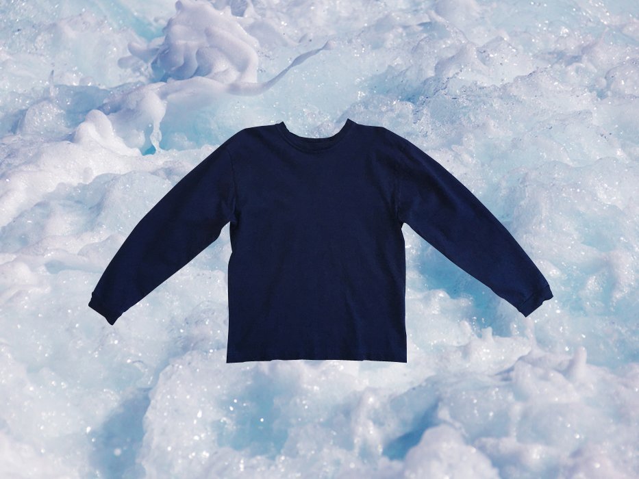 W'mens Long Sleeved Indigo Tee 00020