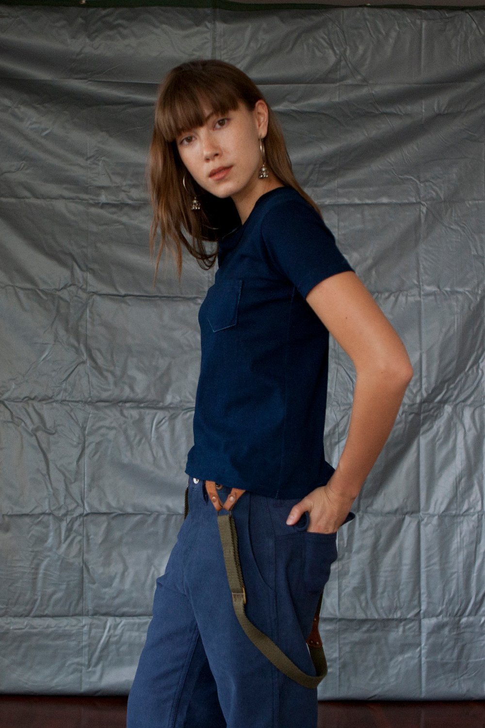 W'menswear Indigo Pocket Tee