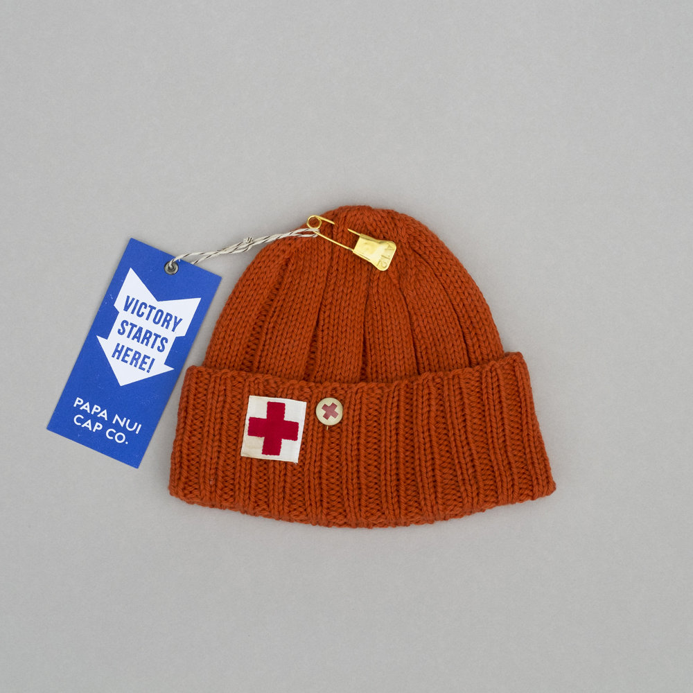PAPA NUI "PONYTAIL CONVOY CAP" IN SAFETY ORANGE 00096