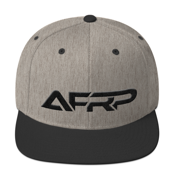 AFRP Heather & Black Snapback Hat 00035