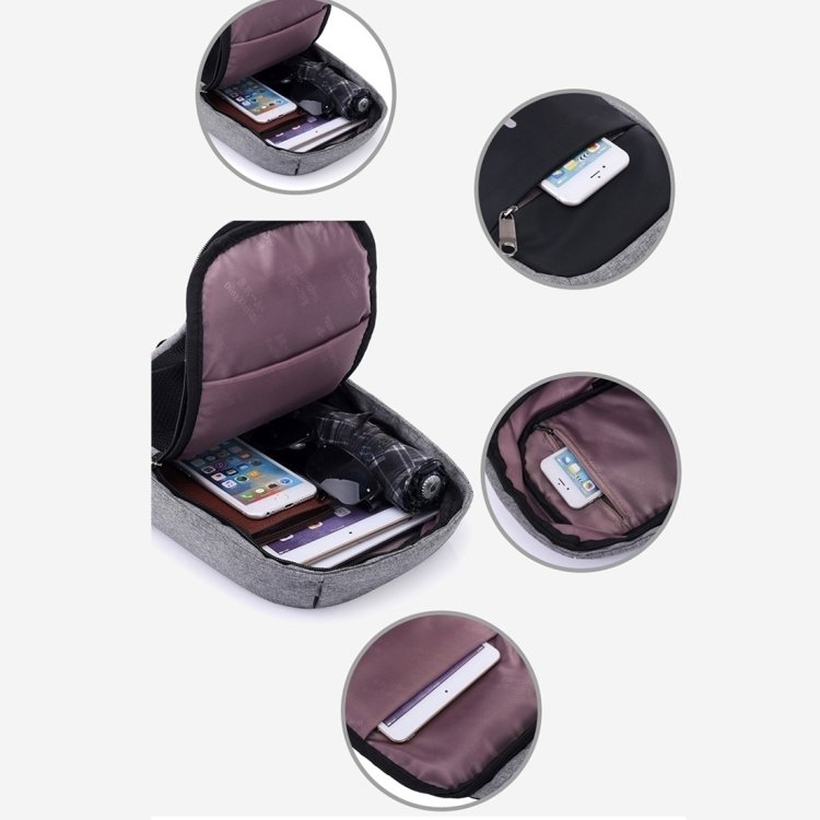 Leisure Safe C709 - Anti Theft olkareppu, harmaa