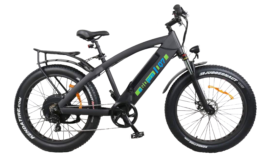 eGOpro Q7 1000W 48V - "FATBIKE" sähköpyörä, musta Q7-0001