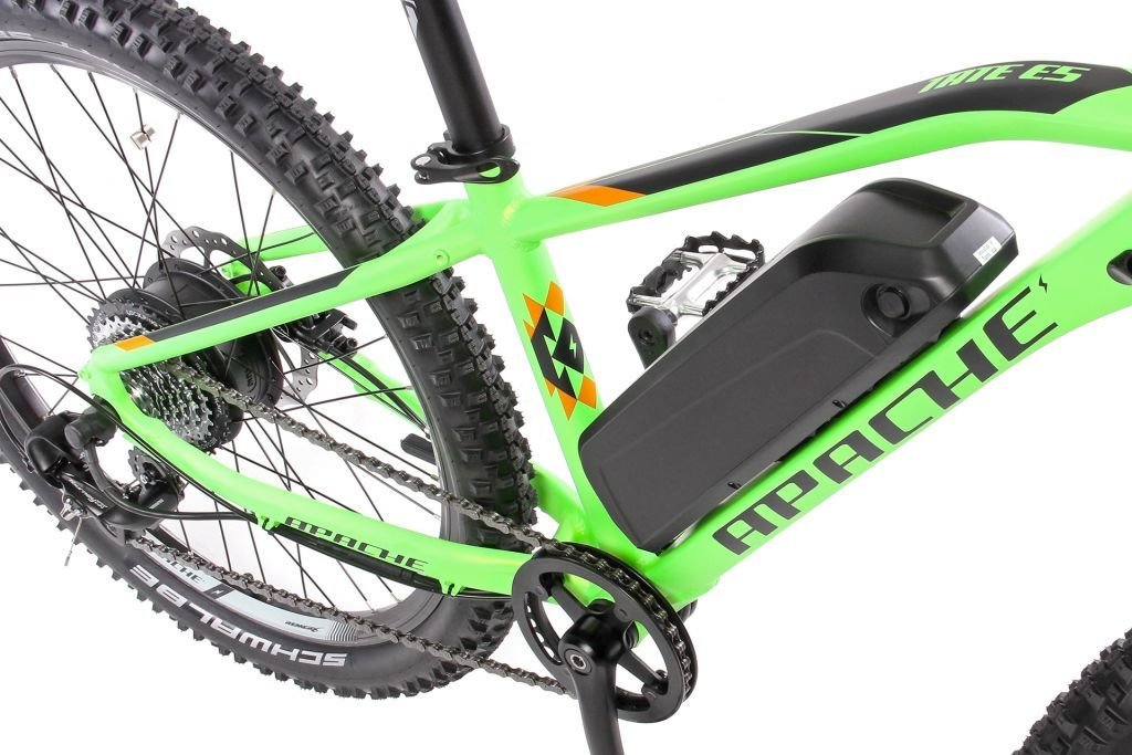 Apache TATE E5 - lasten MTB sähköpyörä 24", vihreä