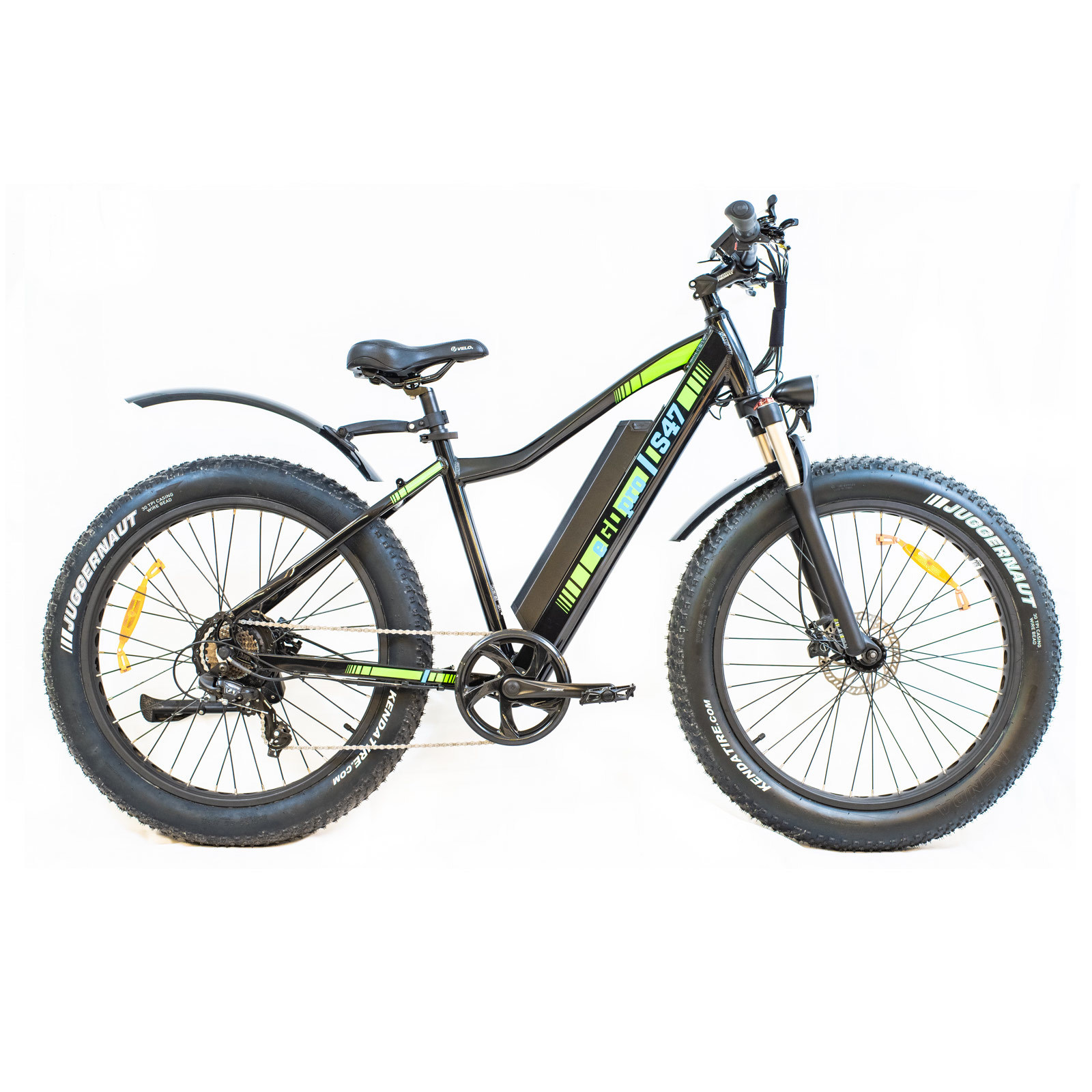 eGOpro S47 500W 48V - "FATBIKE" sähköpyörä, musta S47-0001