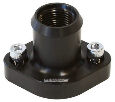 Aeroflow Performance Billet Top Water Housing - Black Suits Nissan/Holden RB30