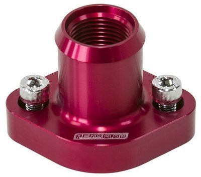 Aeroflow Performance Billet Top Water Housing - Red Suits Nissan/Holden RB30