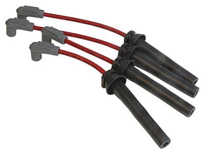 MSD Super Conductor Spark Plug Lead Set  8.5mm, Red, Mitsubishi 4 Cyl 4G63 VR-4