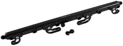 Aeroflow Performance Billet EFI Fuel Rails (Black) Suit Ford FG 4.0L DOHC 6 Cyl.