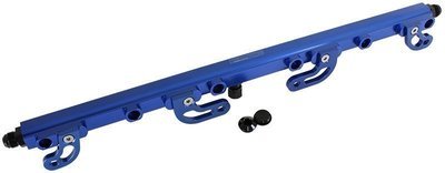 Aeroflow Performance Billet EFI Fuel Rails (Blue) Suit Ford FG 4.0L DOHC 6 Cyl.