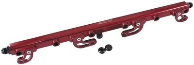 Aeroflow Performance Billet EFI Fuel Rails (Red) Suit Ford FG 4.0L DOHC 6 Cyl.