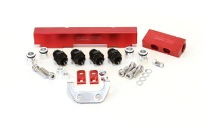 Aeroflow Performance Billet EFI Fuel Rails (Red) Suit Mazda 13B 4&5)