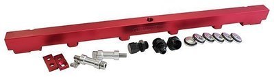 Aeroflow Performance Billet EFI Fuel Rails (Red)Suit Nissan RB25