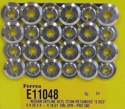 Ferrea Titanium Retainer Suit Nissan Skyline RB25DET 1998-02 (24pk)