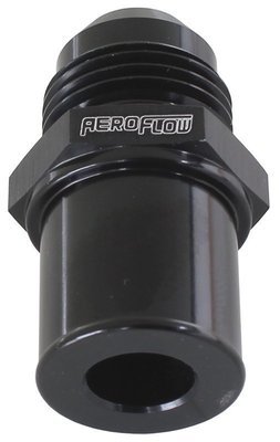 Aeroflow Performance Push In Rear Valve Cover Breather Adaptor -8AN Black Suit BA-FG Ford Falcon