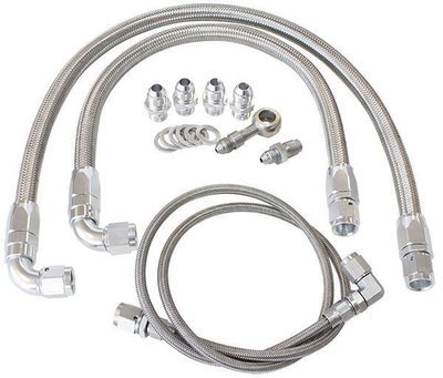 Aeroflow Performance Turbo Oil & Water Feed Line Kit Suit Nissan SR20 S14 and S15