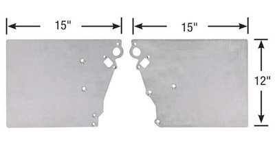 Competition Engineering  Aluminium Front Motor Plate 2-Piece Suit GM LS Series