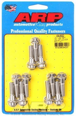 ARP fasteners  Intake Valley Cover Bolt Kit, 12-Point Head S/S Suit GM LS Series
