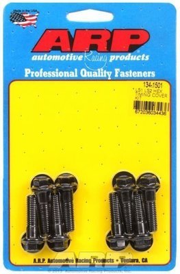 ARP fasteners  Timing Cover Bolt Kit, Hex Head Black Oxide Suit GM LS Series