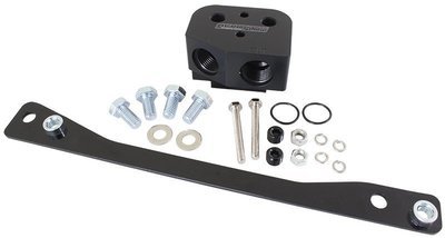 Aeroflow Performance  Oil Cooler Adapter -8ORB Suit GM LS Series Engines